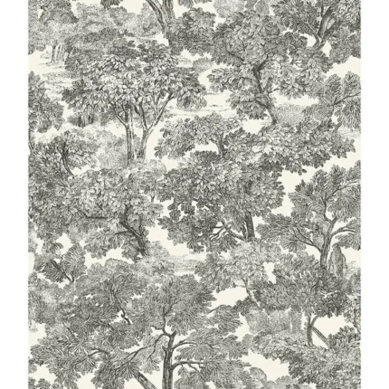Spinney Black Toile Wallpaper wallpaper by York Wallcoverings