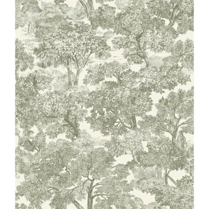 Spinney Green Toile Wallpaper wallpaper by York Wallcoverings