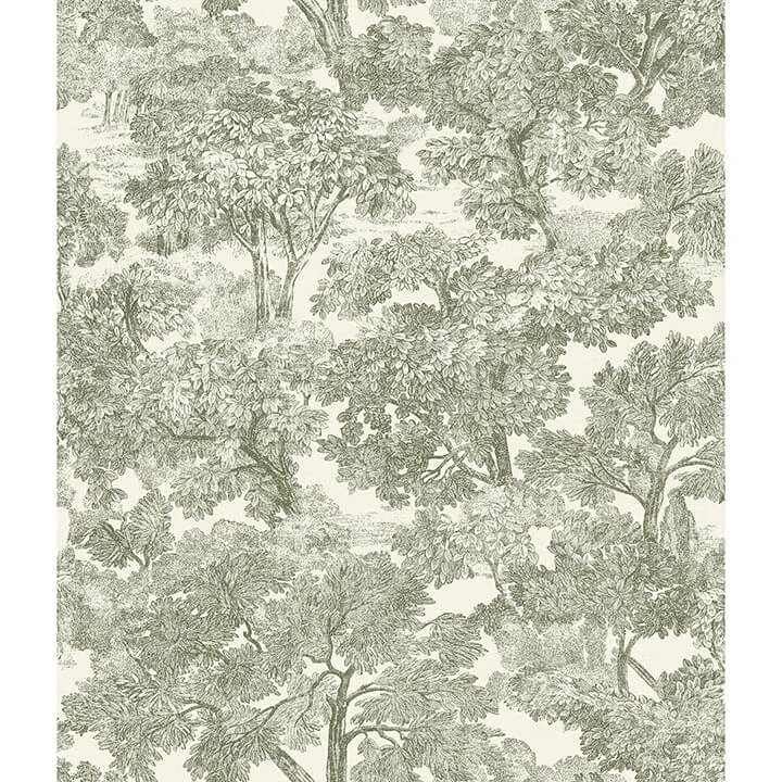 Spinney Green Toile Wallpaper wallpaper by York Wallcoverings