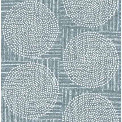 Salma Denim Medallion Wallpaper wallpaper by York Wallcoverings