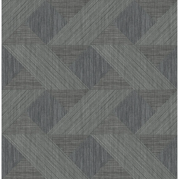 Presley Black Tessellation Wallpaper wallpaper by York Wallcoverings
