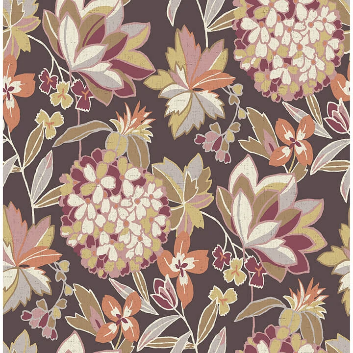 Valdivian Honey Floral Wallpaper wallpaper by York Wallcoverings