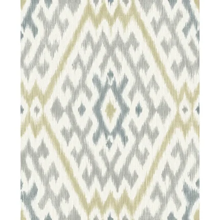 Solola Chartreuse Ikat Wallpaper wallpaper by York Wallcoverings