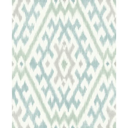 Solola Aqua Ikat Wallpaper wallpaper by York Wallcoverings