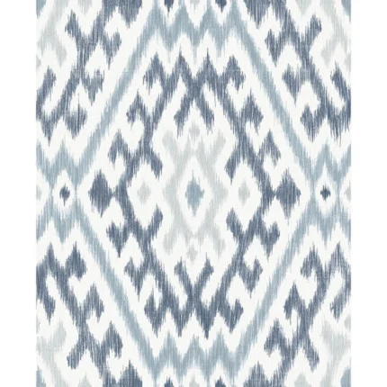 Solola Blue Ikat Wallpaper wallpaper by York Wallcoverings