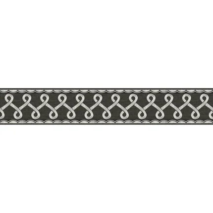 Scalloped Ribbon Black Trim Wall Border wallpaper by York Wallcoverings
