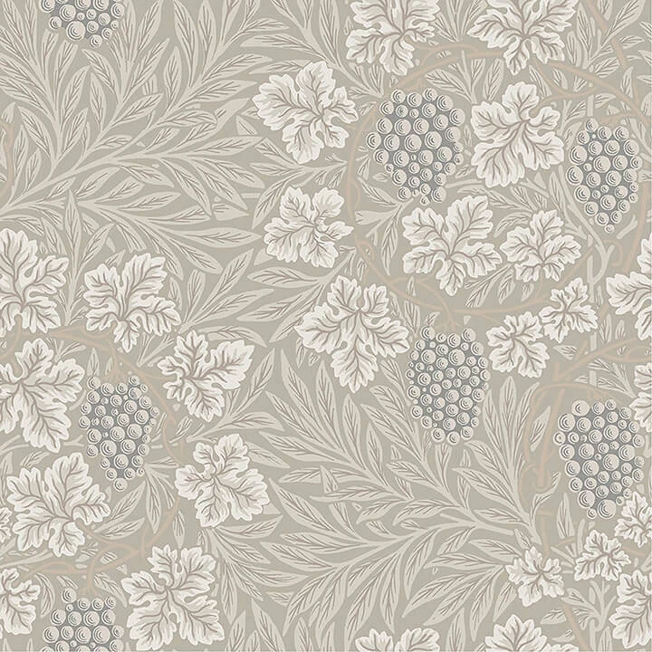 Vine Light Grey Woodland Fruits Wallpaper wallpaper by York Wallcoverings