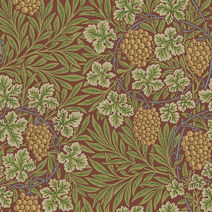 Vine Ruby Woodland Fruits Wallpaper wallpaper by York Wallcoverings