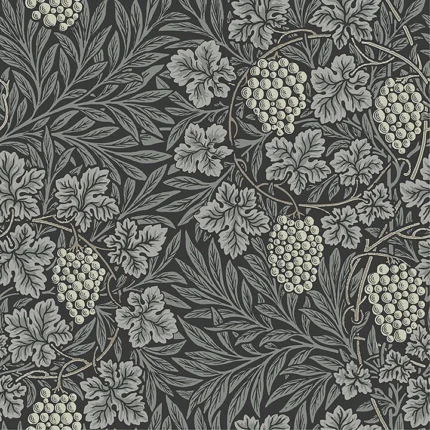 Vine Denim Woodland Fruits Wallpaper wallpaper by York Wallcoverings