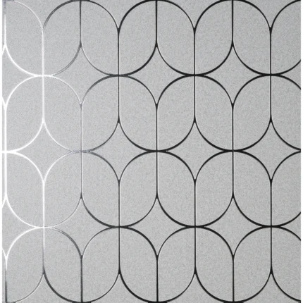 Raye Silver Rosco Trellis Wallpaper wallpaper by York Wallcoverings
