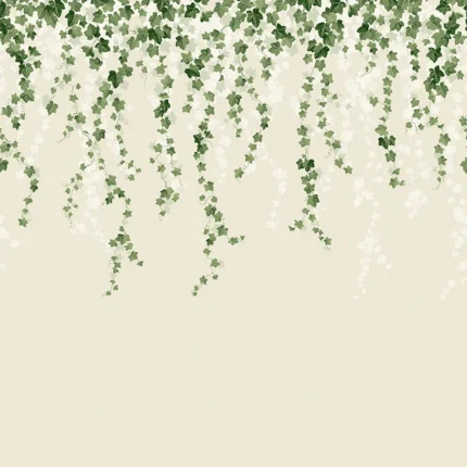 Trailing Ivy Green Wall Mural wallpaper by York Wallcoverings