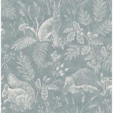 Woodland Blue Toile Wallpaper wallpaper by York Wallcoverings