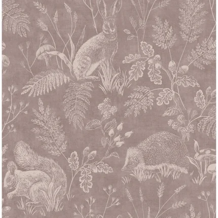 Woodland Mahogany Toile Wallpaper wallpaper by York Wallcoverings
