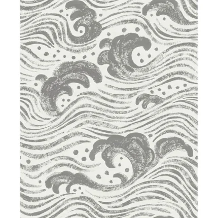 Swell Charcoal Ocean Wave Wallpaper wallpaper by York Wallcoverings