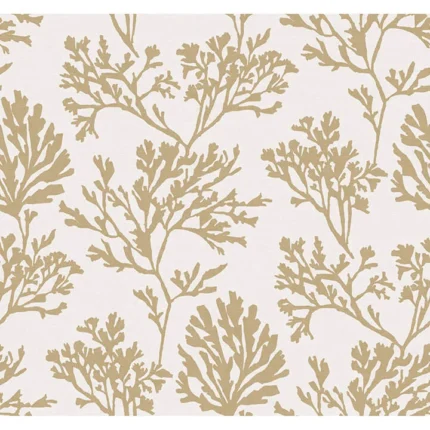 Tortuga Gold Coral Weave Wallpaper wallpaper by York Wallcoverings