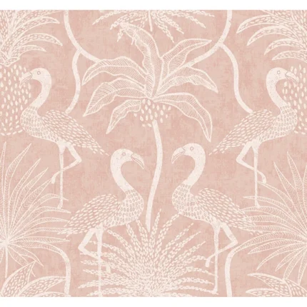 Biscayne Coral Flamingo Beach Wallpaper wallpaper by York Wallcoverings