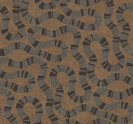Ophidia Brown wallpaper by York Wallcoverings
