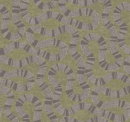 Ophidia Olive wallpaper by York Wallcoverings