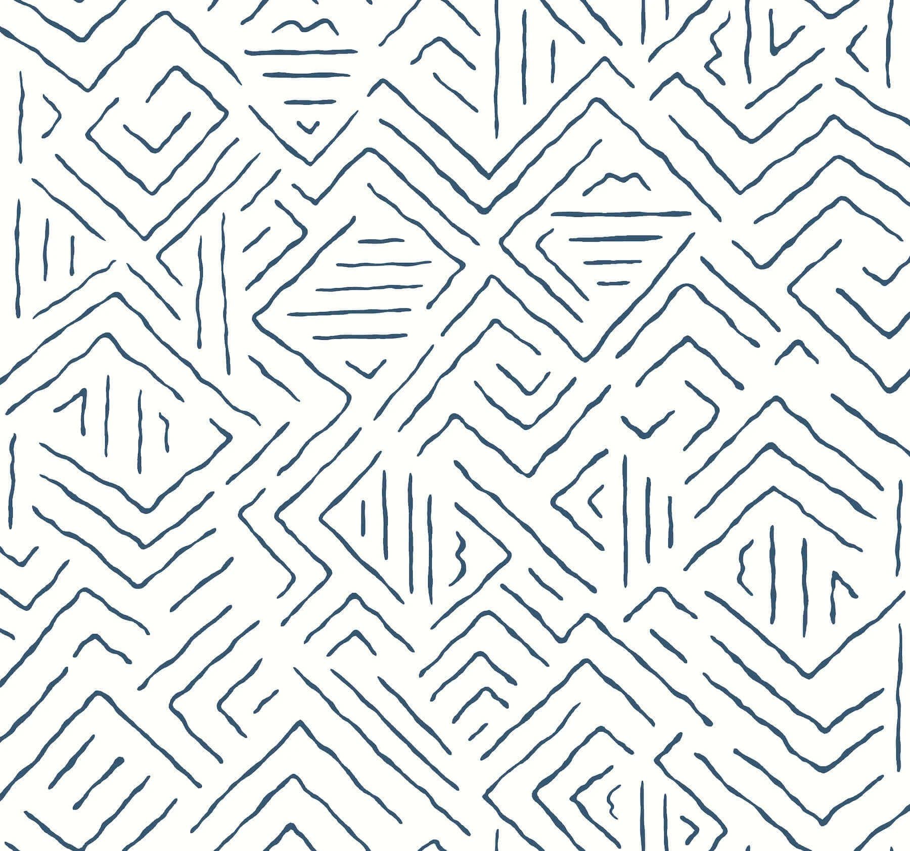 Sirih Navy wallpaper by York Wallcoverings