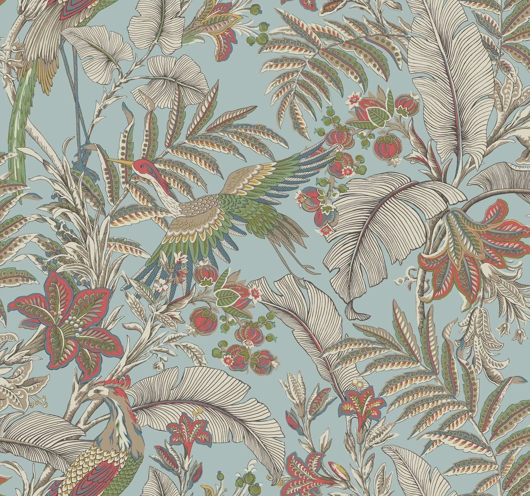 Heronwood Sky Blue wallpaper by York Wallcoverings