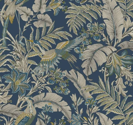 Heronwood Navy wallpaper by York Wallcoverings