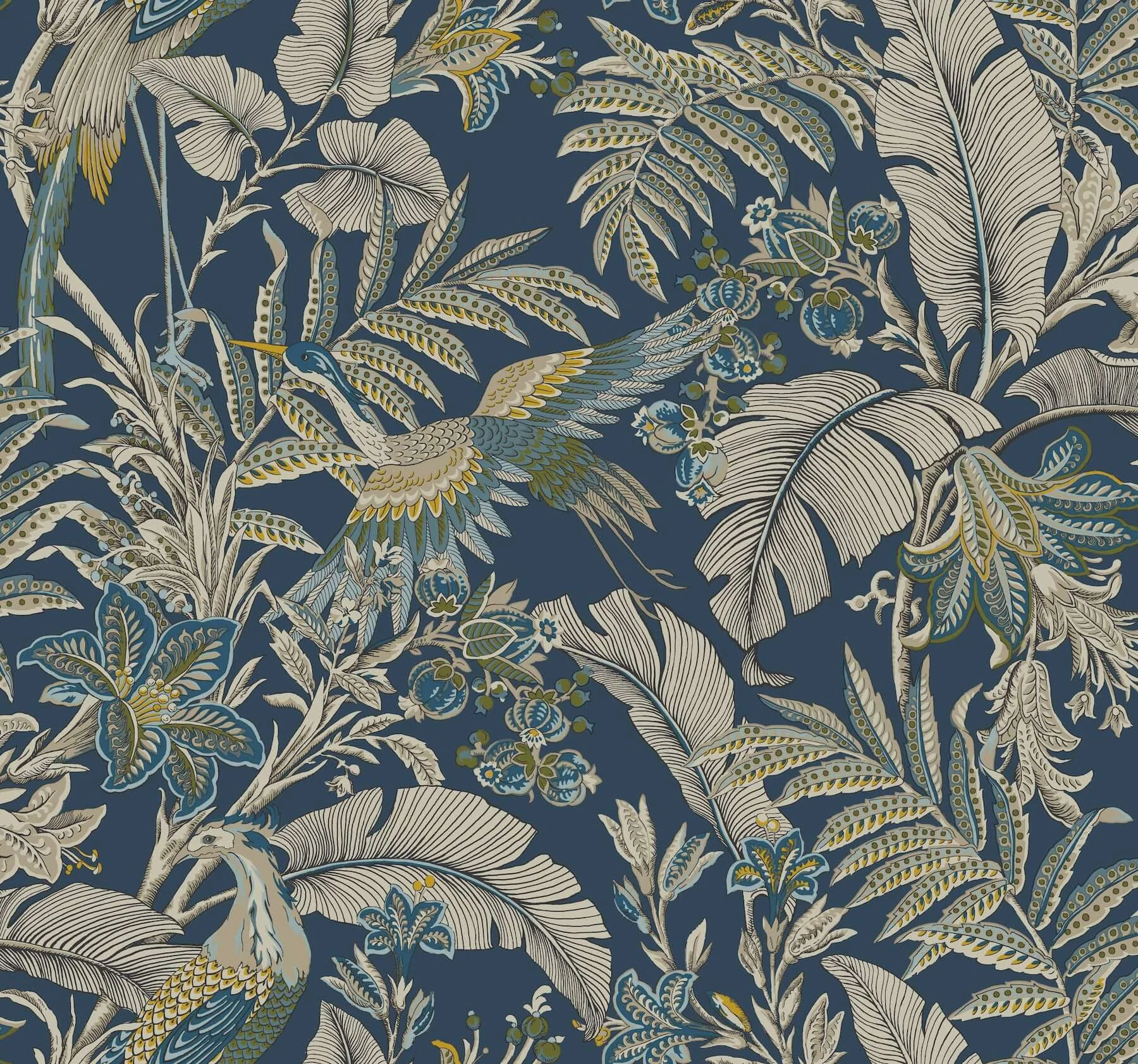 Heronwood Navy wallpaper by York Wallcoverings