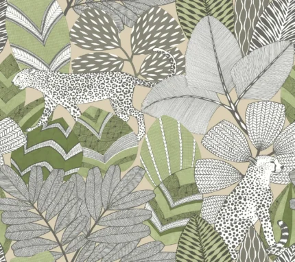 Namiri Green wallpaper by York Wallcoverings