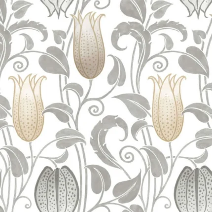 Canterbury Bells Wallpaper Neutrals wallpaper by York Wallcoverings
