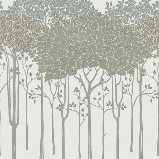 Oakwood Grove Wallpaper Border White - York Wallpaper Image 1 Oakwood Grove Wallpaper Border White wallpaper by York Wallcoverings