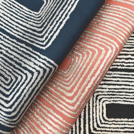 Nikki Chu Zulu Thread Wallpaper Blackgold wallpaper by York Wallcoverings