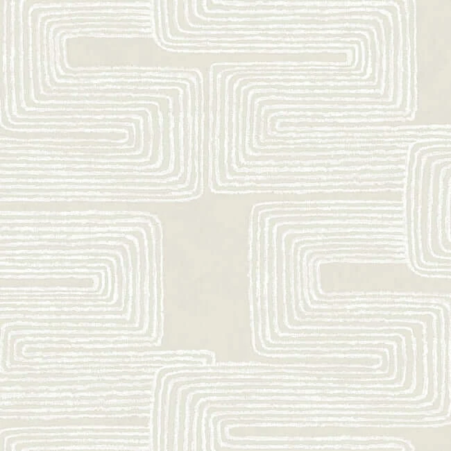 Nikki Chu Zulu Thread Wallpaper Neutralpearl wallpaper by York Wallcoverings