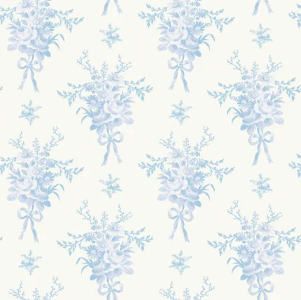 Rosie Arrangements Icey Winters Bouquet Toss Wallpaper wallpaper by York Wallcoverings
