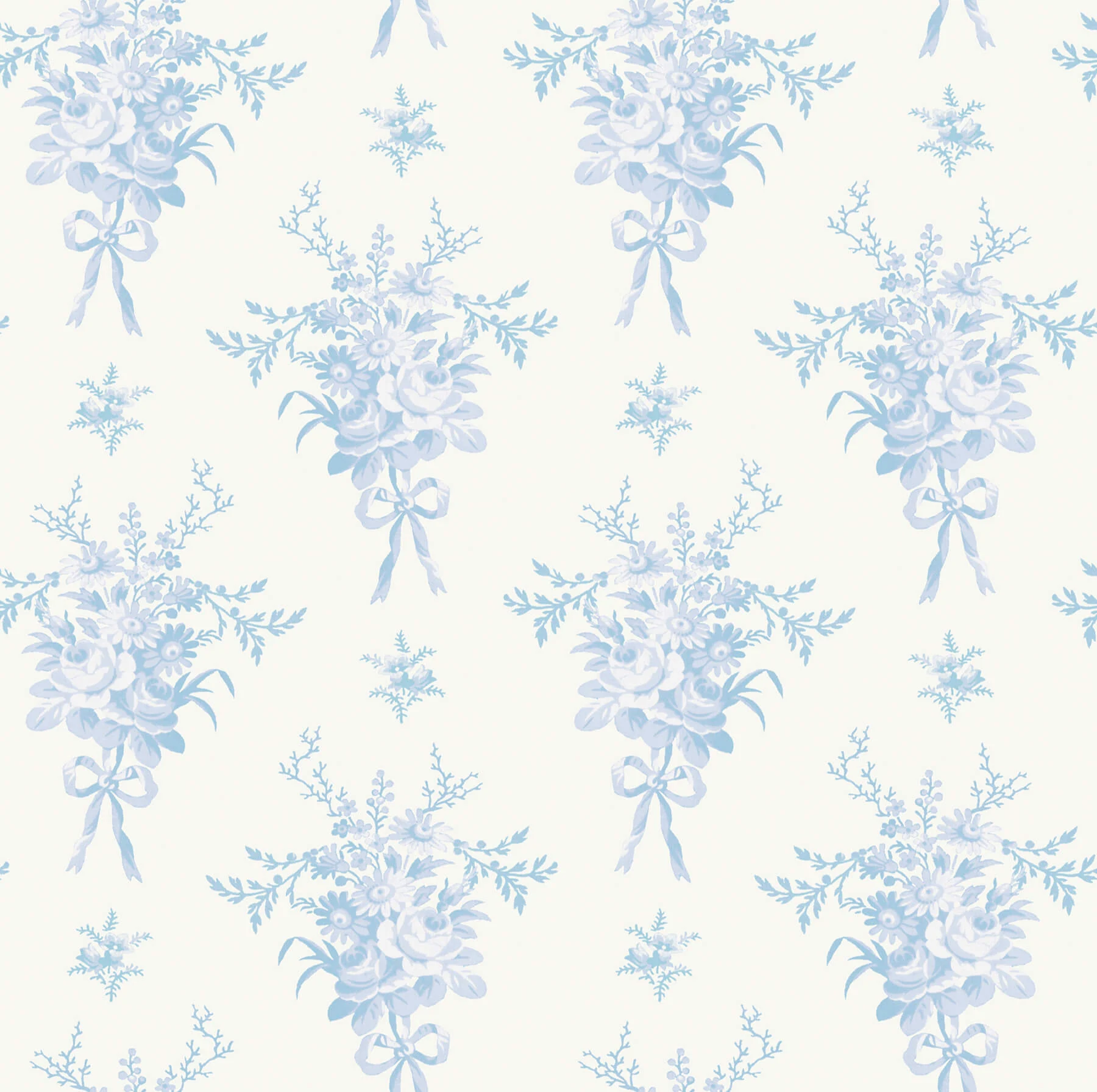 Rosie Arrangements Icey Winters Bouquet Toss Wallpaper wallpaper by York Wallcoverings