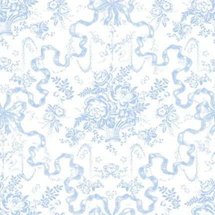 Fairytale Blissful Blue Toile Wallpaper wallpaper by York Wallcoverings