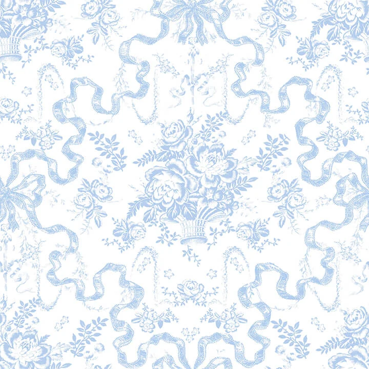 Fairytale Blissful Blue Toile Wallpaper wallpaper by York Wallcoverings