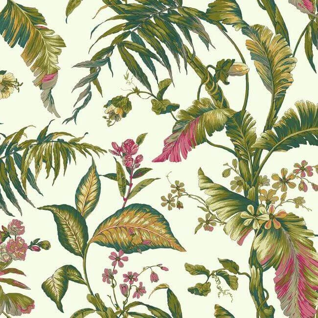 Fiji Garden Wallpaper Whitebrights wallpaper by York Wallcoverings