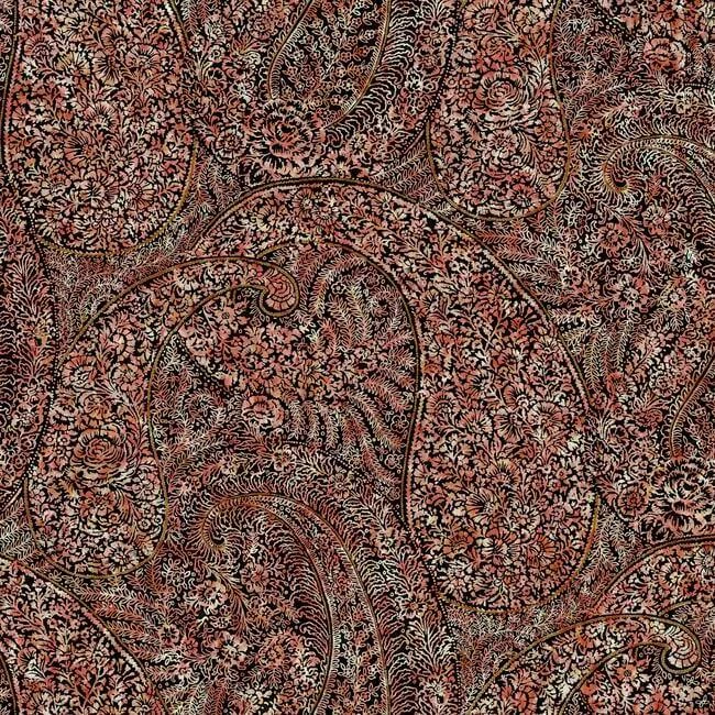 Kashmir Dreams Paisley Wallpaper Red wallpaper by York Wallcoverings
