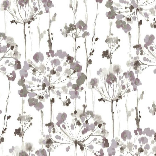 Flourish Wallpaper Moonlight Lavender wallpaper by York Wallcoverings