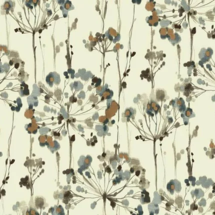 Flourish Wallpaper Teal wallpaper by York Wallcoverings