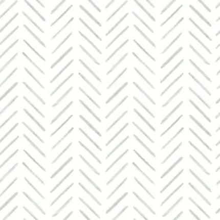 Painted Herringbone Wallpaper Fog wallpaper by York Wallcoverings