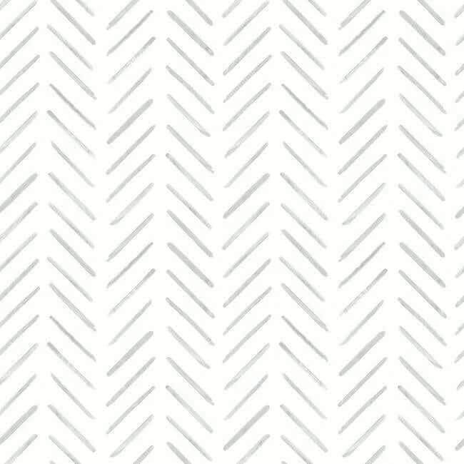 Painted Herringbone Wallpaper Fog wallpaper by York Wallcoverings