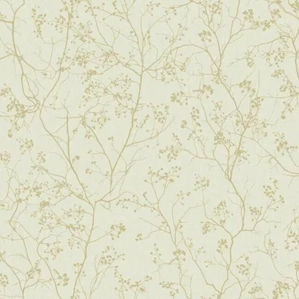 Luminous Branches Wallpaper Creamgold wallpaper by York Wallcoverings