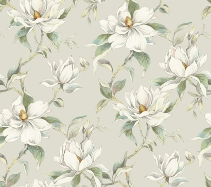 Garden Jewels Wallpaper Warm Grey wallpaper by York Wallcoverings
