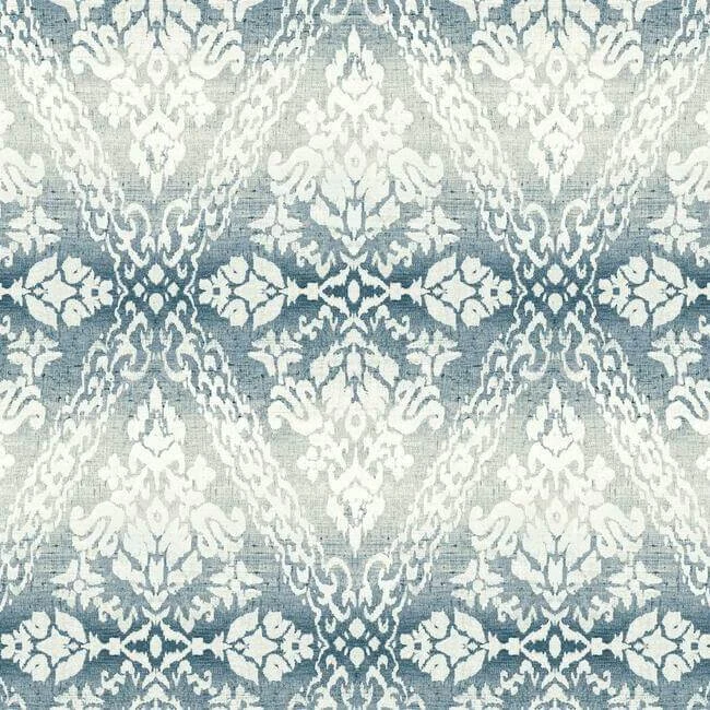 Tudor Diamond Damask Wallpaper Navy wallpaper by York Wallcoverings