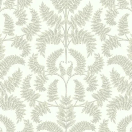 Royal Fern Damask Wallpaper Beige wallpaper by York Wallcoverings