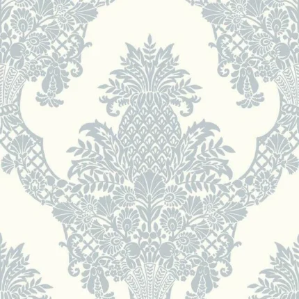 Pineapple Wallpaper Periwinklewhite wallpaper by York Wallcoverings