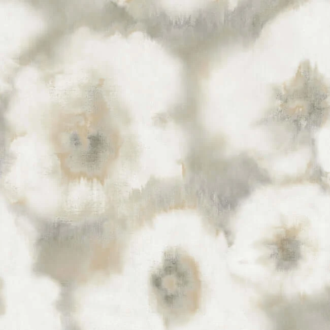 Blended Floral Wallpaper Neutral wallpaper by York Wallcoverings