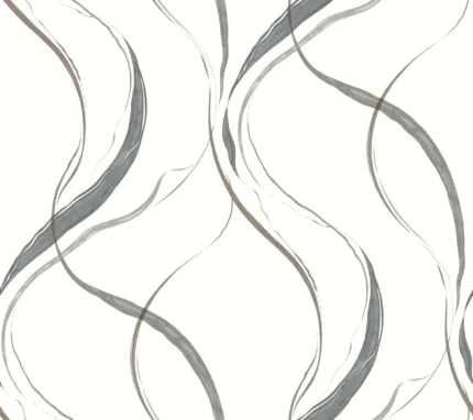 Ink Flow Wallpaper Blackcocoa wallpaper by York Wallcoverings