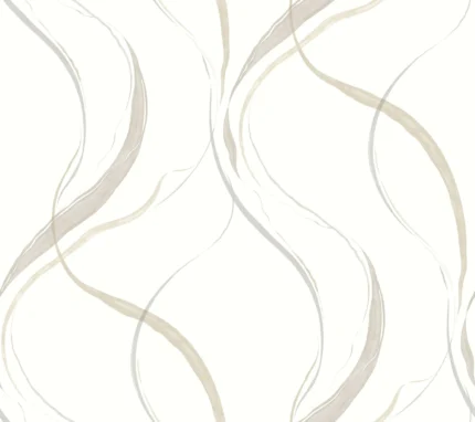Ink Flow Wallpaper Neutral wallpaper by York Wallcoverings