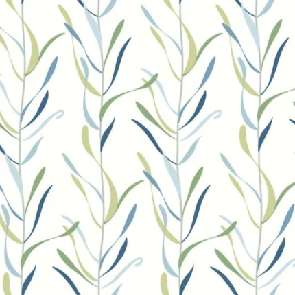Chloe Vine Wallpaper Peacock wallpaper by York Wallcoverings